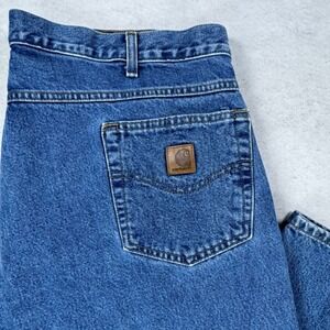 Carhartt B17 STW Relaxed Fit Stonewash Blue Denim Jeans Mens 42x30 Workwear